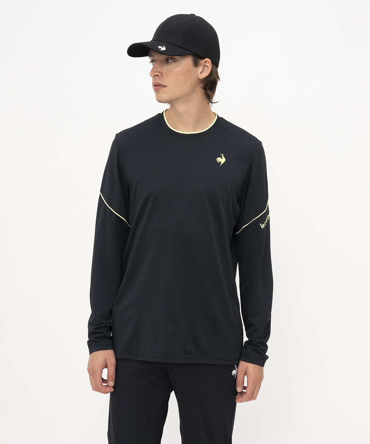 lecoqsportif(ings) ルコックスポルティフ le coq sportif プラクティス長袖シャツ ブラック O