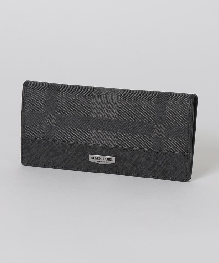 一部店舗限定】シャドークレストブリッジチェックロングウォレット