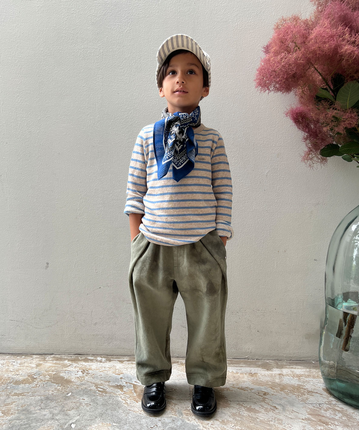 FITH フィス FITH Basket−dyeing Pants カーキ 140 FITH フィス FITH Basket−dyeing Pants カーキ 140