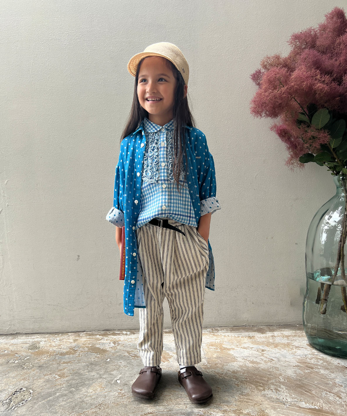 FITH フィス FITH Indigo Herringbone Striped Pant オフホワイト 110 FITH フィス FITH Indigo Herringbone Striped Pant オフホワイト 110