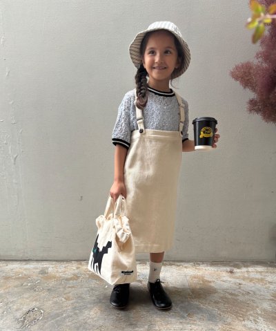 フィス FITH Chillax Denim Salopette Skirt