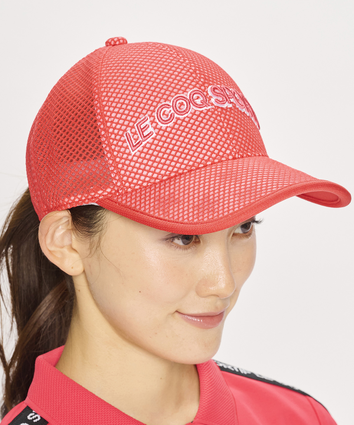 lecoqsportifgolf ルコックスポルティフ ゴルフ le coq sportif golf メッシュキ レッド F lecoqsportifgolf ルコックスポルティフ ゴルフ le coq sportif golf メッシュキ レッド F