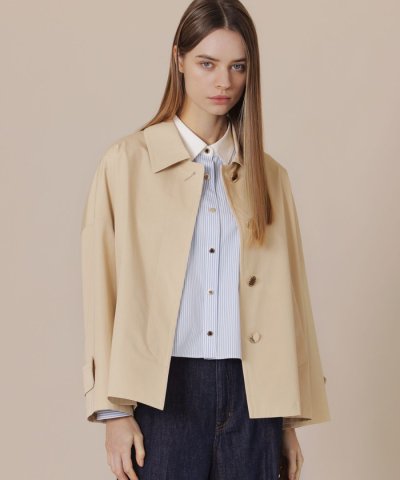 【ROSLEY/ロズリー】ウェザーコットンステンカラーショートコート