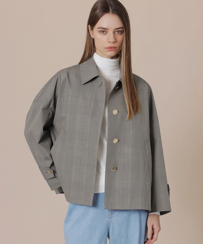 美品【MACKINTOSH LONDON】グレーウールコートフード付き この冬、ベーシックコートを新しく～最愛コートを長く大切に着