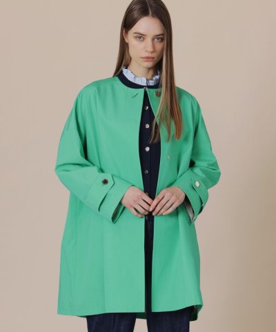 【婦人画報掲載】【ROSLEY/ロズリー】ウエザーコットンノーカラーコート