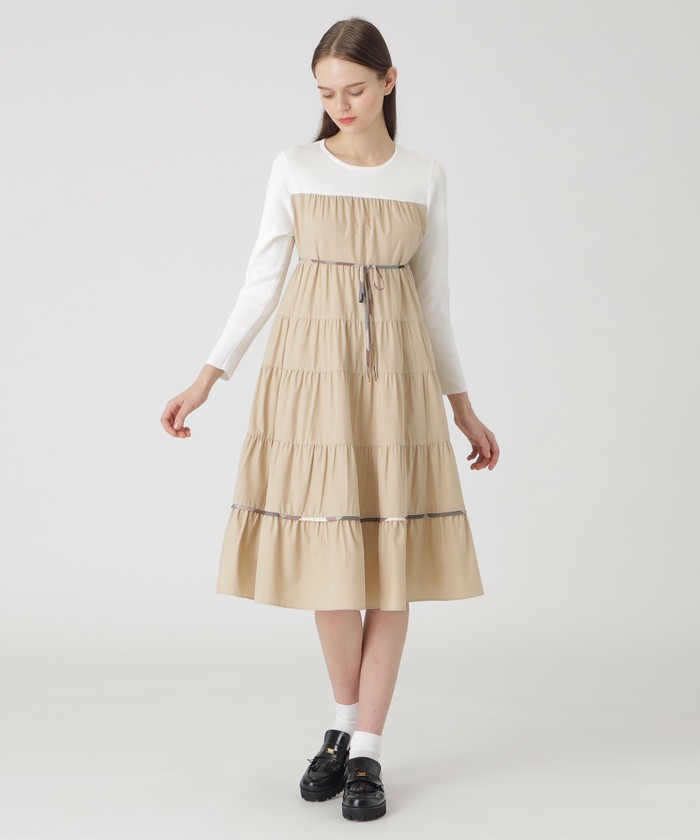 ベージュ系｜ワンピース・ドレス｜BLUE LABEL CRESTBRIDGE(ブルー
