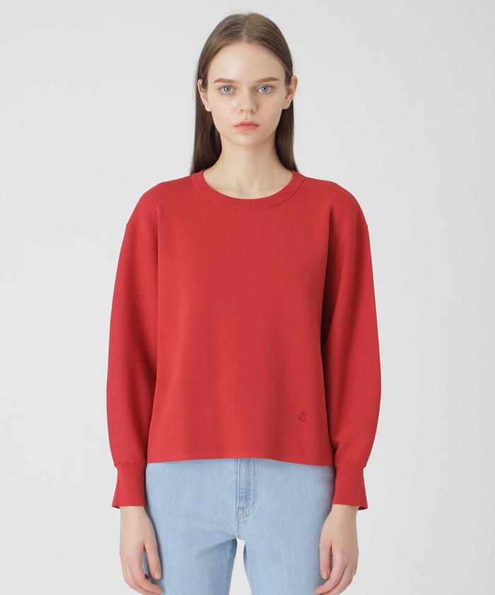 BLUE LABEL ニット セーター 赤 スカーフ付き 美品 BLUE LABEL / BLACK LABEL CRESTBRIDGE｜ウールアクリルブレンド