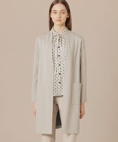 ダブルフェイスレーヨンニットライトアウター