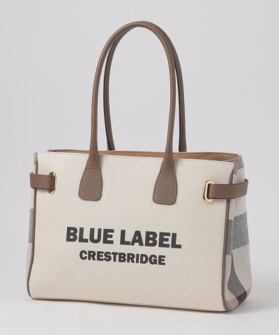 ロゴプリントハトメトート