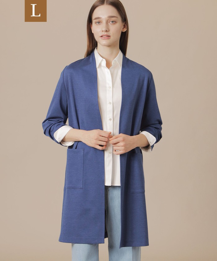 美品　マッキントッシュロンドン　コットン100リブニットカーディガン　141 ブルー系｜ニット・セーター｜MACKINTOSH LONDON(Lサイズ