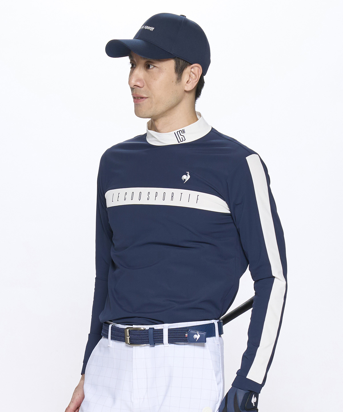 lecoqsportifgolf ルコックスポルティフ ゴルフ le coq sportif golf 長袖モック ネイビー 3L lecoqsportifgolf ルコックスポルティフ ゴルフ le coq sportif golf 長袖モック ネイビー 3L