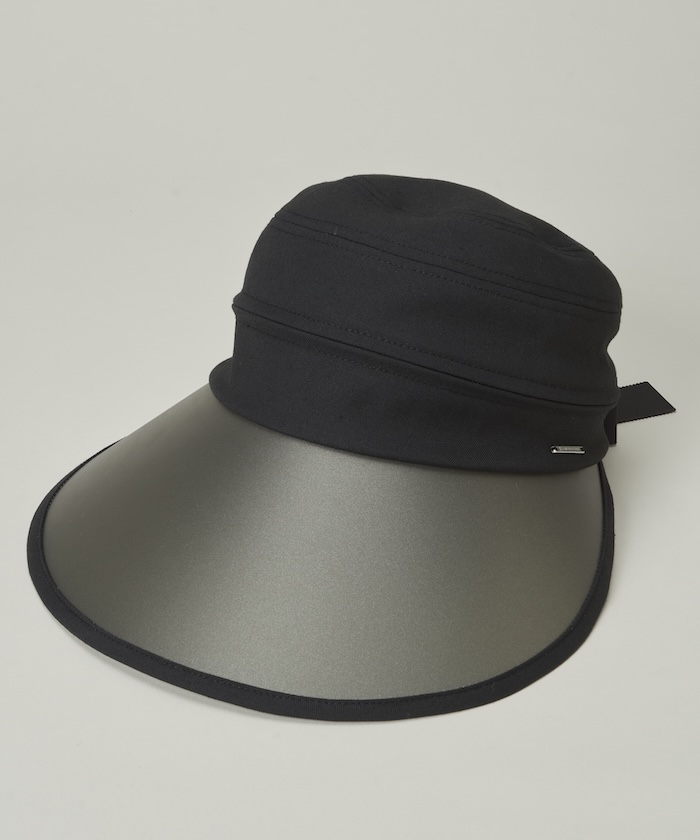 UVカット】ストライプリボンハット【アウトレット】(503662481)｜阪急