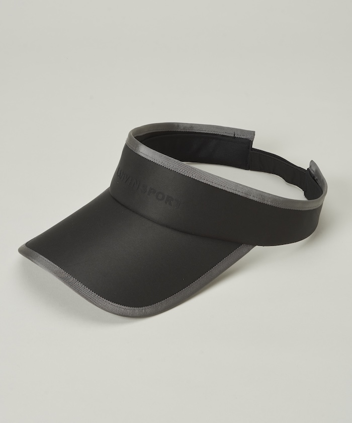 LANVINSPORT ツバ長めサンバイザー ブラック F LANVINSPORT ツバ長めサンバイザー ブラック F