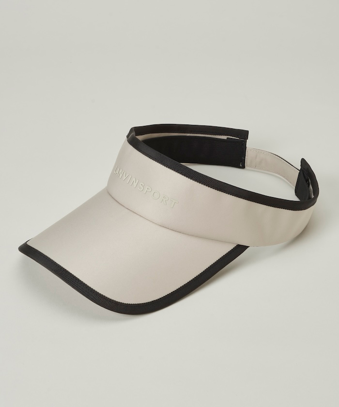 LANVINSPORT ツバ長めサンバイザー ベージュ F LANVINSPORT ツバ長めサンバイザー ベージュ F