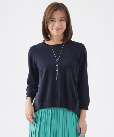 【ウォッシャブル】ファインゲージコンビニットプルオーバー