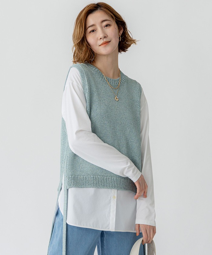 23区 - ニジュウサンク 23区 ロングベスト ジレ・ベスト｜23区(ニジュウサンク)｜阪急百貨店公式通販サイト｜阪急