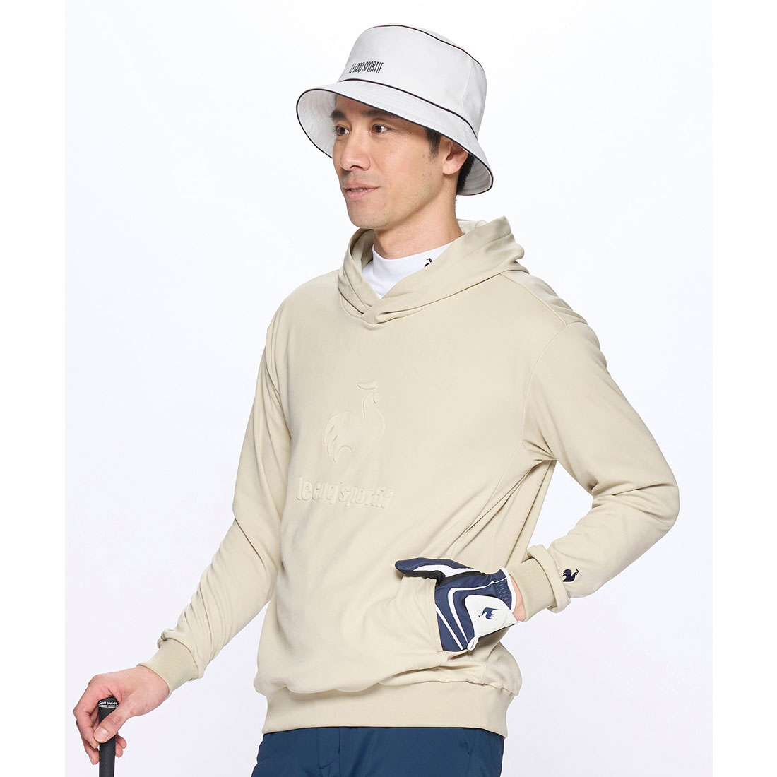 lecoqsportifgolf ルコックスポルティフ ゴルフ le coq sportif golf スウェット ベージュ L lecoqsportifgolf ルコックスポルティフ ゴルフ le coq sportif golf スウェット ベージュ L