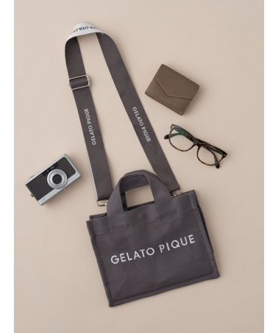 キャンバスロゴショルダーバッグ