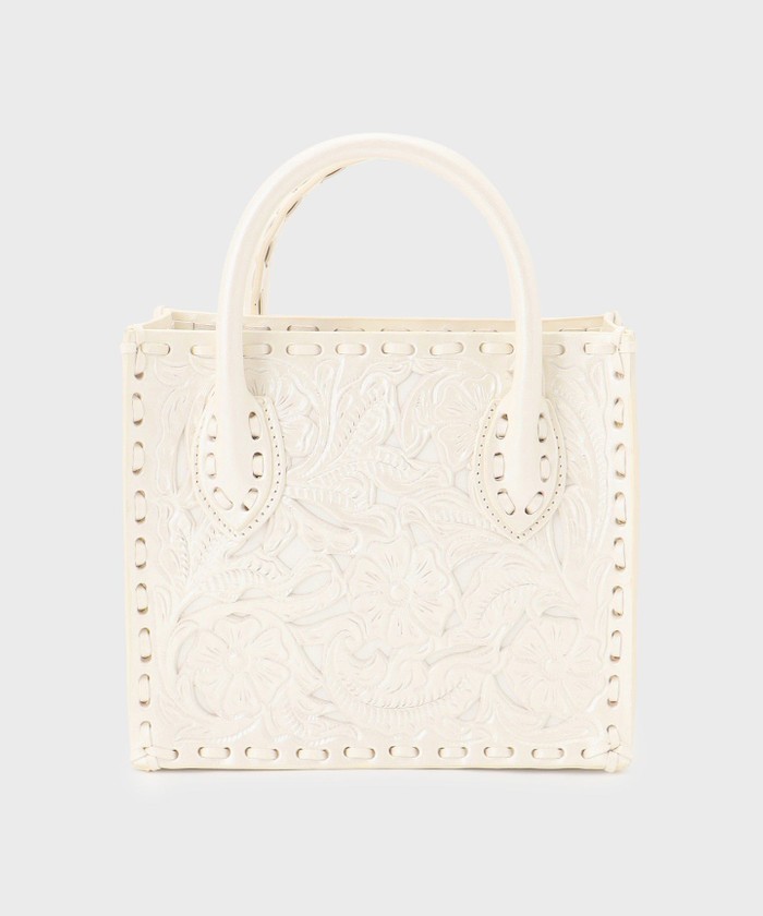 GRACECONTINENTAL SquareMiniBagMT パールホワイト F GRACECONTINENTAL SquareMiniBagMT パールホワイト F