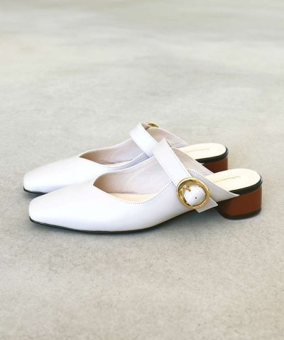 メリージェーンミュールパンプス