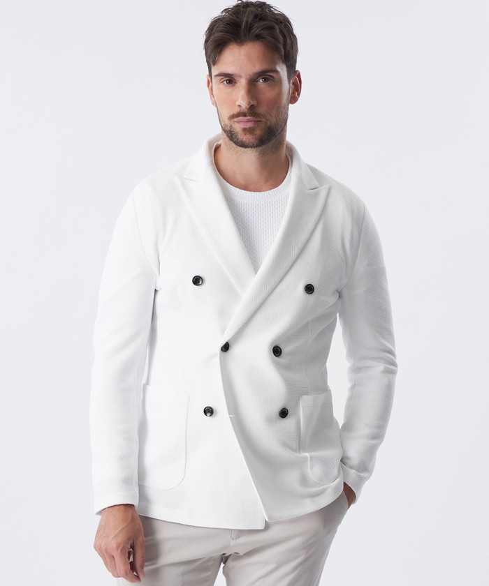 ニットダブルジャケット(507848920)｜HANKYU MEN'S / 阪急メンズ