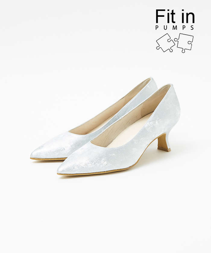 AuBANNISTER 【Fit in PUMPS】プレーンパンプス シルバー 39 AuBANNISTER 【Fit in PUMPS】プレーンパンプス シルバー 39