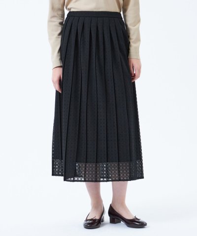 レースプリーツスカート