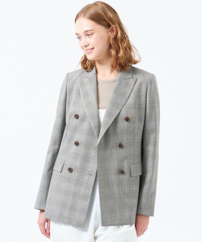 【Retford(レットフォード)】グレンチェックブレザー