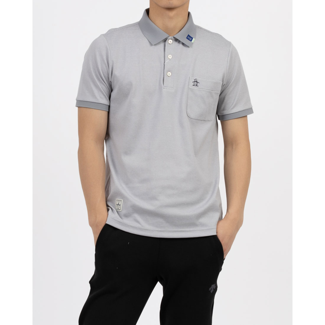 Munsingwear(ings) マンシングウェア Munsingwear サンスクリーンNIRドット鹿の子半袖ポ グレー LL Munsingwear(ings) マンシングウェア Munsingwear サンスクリーンNIRドット鹿の子半袖ポ グレー LL