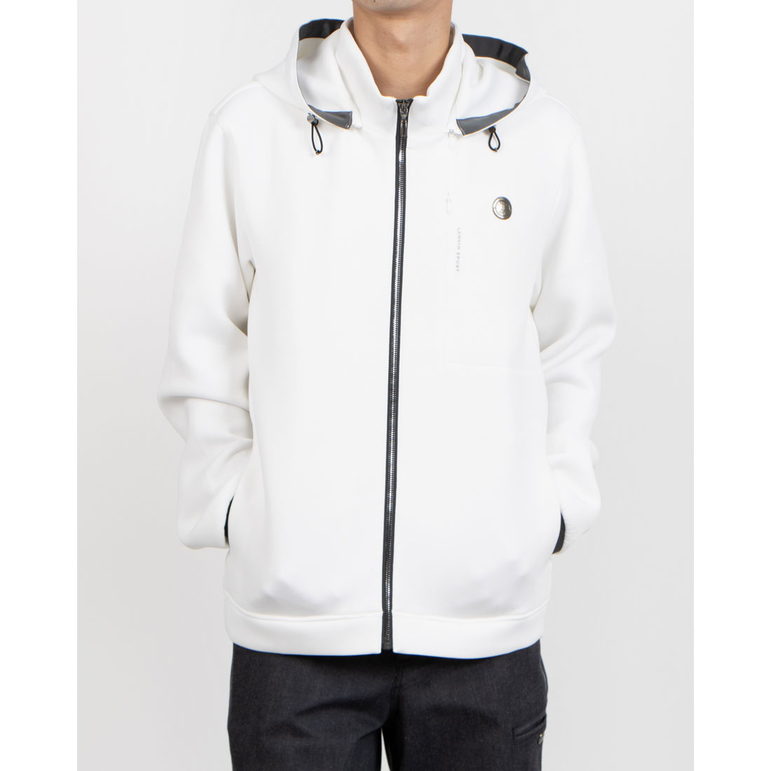 LANVINSPORT ランバン スポール LANVIN SPORT ダンボールニットカットソーブルゾン ホワイト 40 LANVINSPORT ランバン スポール LANVIN SPORT ダンボールニットカットソーブルゾン ホワイト 40