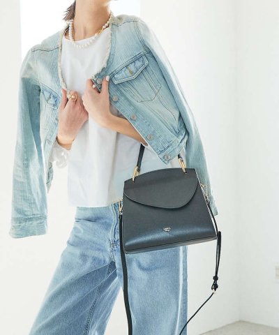 Arc/レザーワンハンドル2wayショルダーバッグ