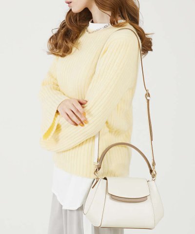 Bijou/レザーTOPハンドル2WAYショルダーバッグ