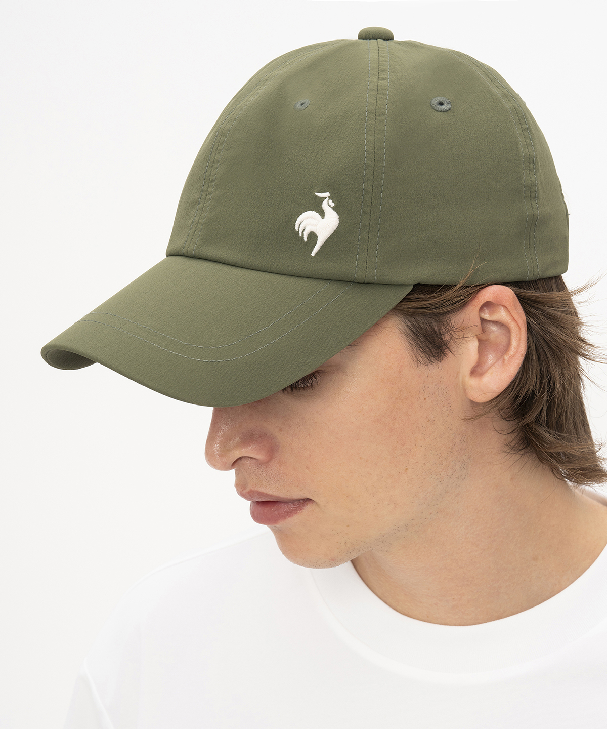 lecoqsportif(ings) ルコックスポルティフ le coq sportif ウォッシャブルキャップ カーキ F lecoqsportif(ings) ルコックスポルティフ le coq sportif ウォッシャブルキャップ カーキ F