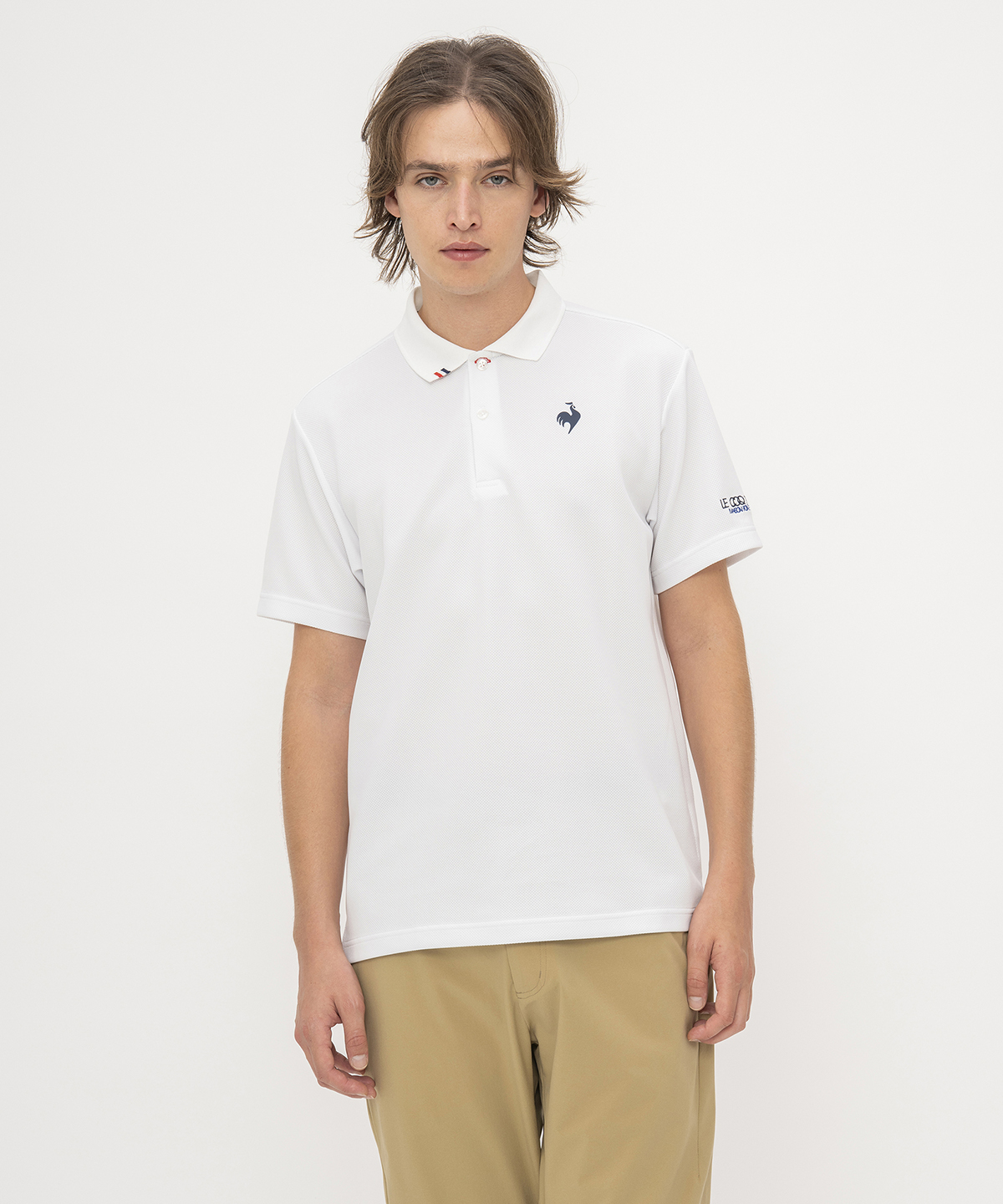 lecoqsportif(ings) ルコックスポルティフ le coq sportif ヘランカカノコポロシャツ ホワイト M lecoqsportif(ings) ルコックスポルティフ le coq sportif ヘランカカノコポロシャツ ホワイト M