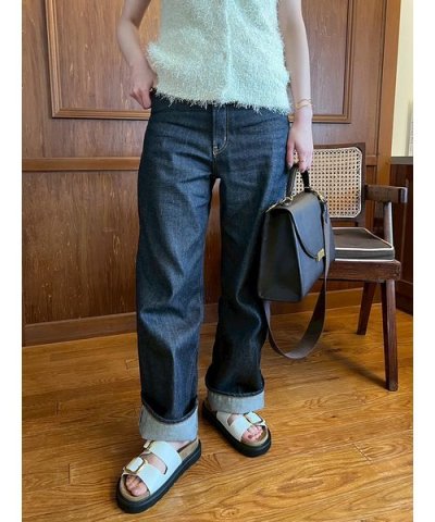 セルビッチワイドストレートデニムパンツ【ウォッシャブル】