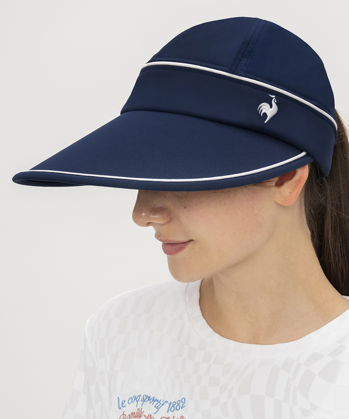lecoqsportif(ings) ルコックスポルティフ le coq sportif 2WAYバイザー ネイビー F lecoqsportif(ings) ルコックスポルティフ le coq sportif 2WAYバイザー ネイビー F
