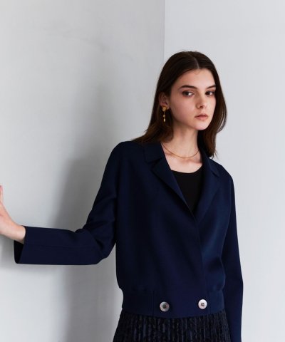 【La maglia】 ショートニットジャケット