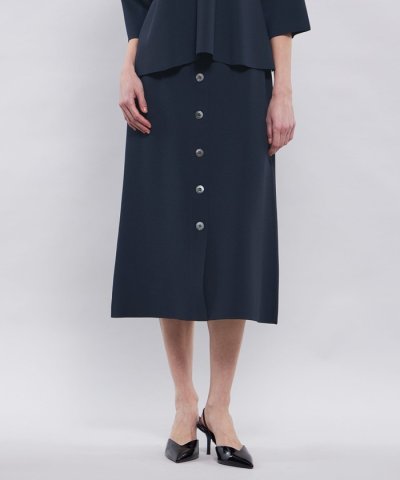 【La maglia】 フロントボタンニットスカート