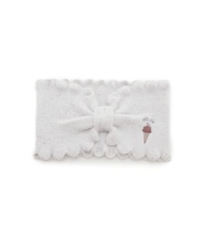 アイスワンポイント刺繍ヘアバンド