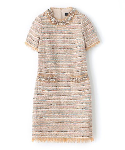 【TERI JON】パフスリーブドレス《WEB＆EPOCA THE SHOP店舗