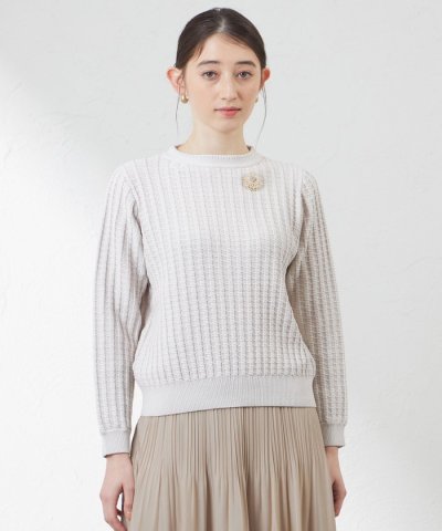 コットンコードプルオーバーニット