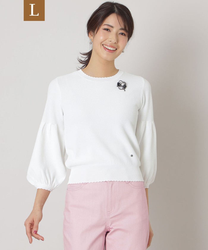 ホワイト系｜ニット・セーター｜TO BE CHIC(Lサイズ)(トゥー ビー