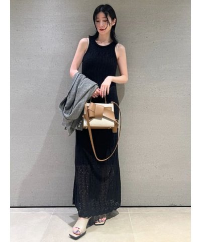 メッシュレースアメスリニットワンピース