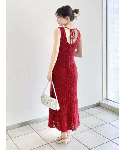 メッシュレースアメスリニットワンピース