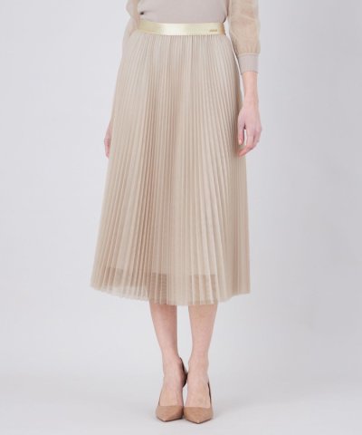 チュールプリーツスカート