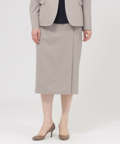 【Nikkei magazine掲載】【ウォッシャブル】ウーステッドツイル　スカ