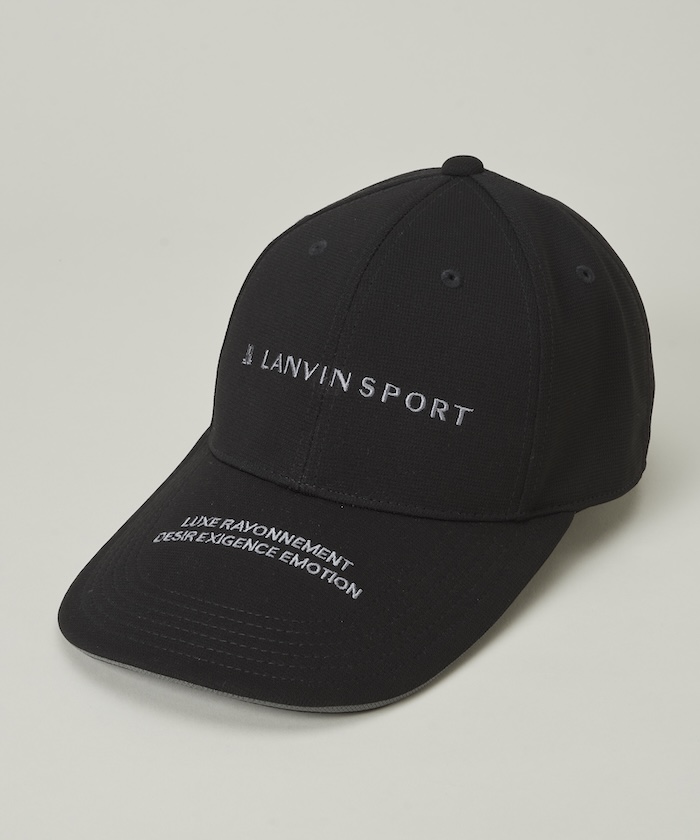 LANVINSPORT ツバ長めキャップ【UV】 ブラック F LANVINSPORT ツバ長めキャップ【UV】 ブラック F