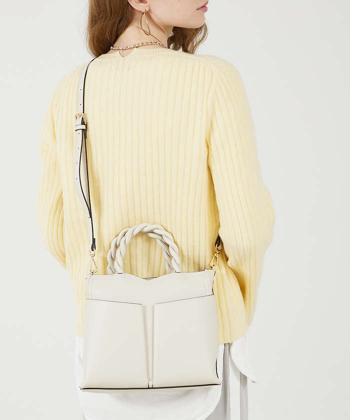 LOWELLThings Twiste/ダブルポケット2WAYトート M アイボリー F