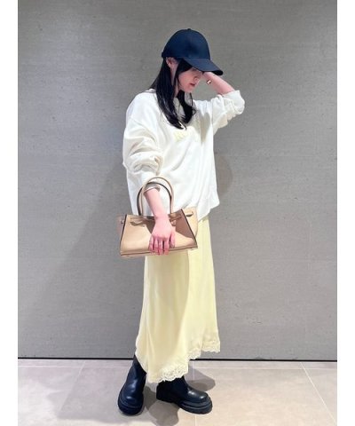レースデザインジョーゼットキャミワンピース