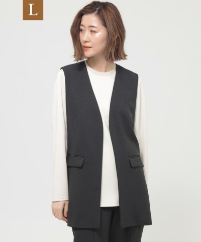 【L】【オン・オフで活躍！】【マシンウォッシャブル】フルダルヴィンテージジレ